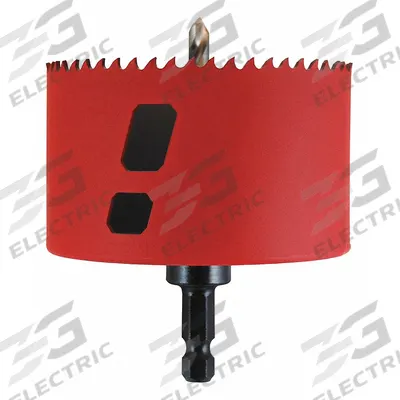 MORSE Hole Saw: 3 3/4 in Saw Dia., 5/6 Teeth per Inch, 1 7/8 in Max. Cutting Dp - Multi-Material-Cutting Hole Saws with Attached Arbor