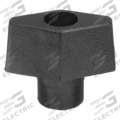 INNOVATIVE COMPONENTS Hand Knob: T, Plastic w/ Steel Thread, #10-24 Thread - T-Handle Knobs with Threaded Through-Hole