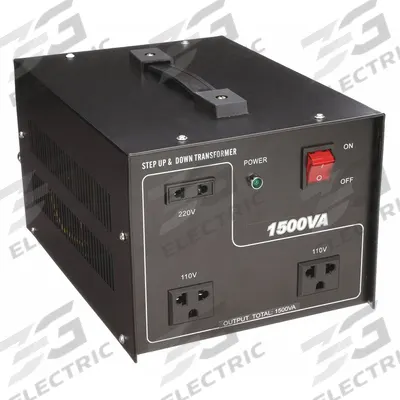 APPROVED VENDOR Step Up/Step Down Voltage Converter: 1.5 kVA Power Rating, Single Phase - International Voltage Converters