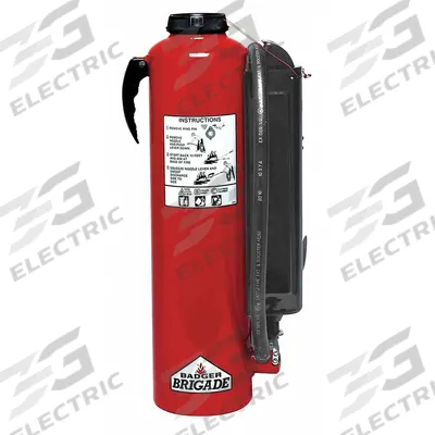 BADGER Fire Extinguisher: 10.7 lb Extinguisher Capacity, 4A:40B:C - Class ABC Fire Extinguishers