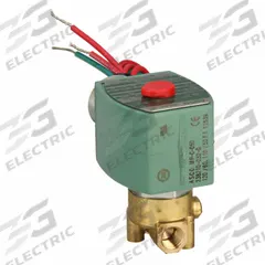 REDHAT Solenoid Valve: 2-Way, Normally Closed, 1/8 in Pipe Size, 110V AC/120V AC, High Flow (MPN 8262H001). Key specifications — Pipe Size: 1/8 in; Voltage: 120V AC; Brand: REDHAT; Coil Enclosure: Without Junction Box.