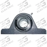 NTN Pillow Block Bearing: 1 1/4 in Bore, Cast Iron, Eccentric Collar, 1 51/64 in Shaft Ht, 4,200 RPM (MPN UELPL-1.1/4M). Key specifications — Brand: NTN; Maximum Speed: 4,200 RPM; Mounting Bolt Size: 1/2 in; System of Measurement: Inch.