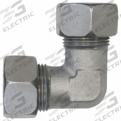 BRENNAN INDUSTRIES Compression Fitting Elbow: 12 mm OD x 12 mm OD size - Flareless Bite-Type Stainless Steel Compression Fittings
