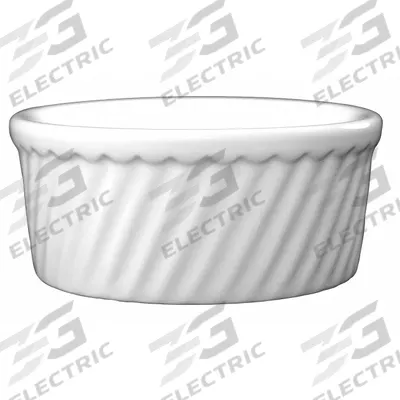 ITI Swirl Souffle Dish: 21 oz Capacity, 2 1/4 in Overall Dp, 5 7/8 in Overall Dia - Souffle Dishes