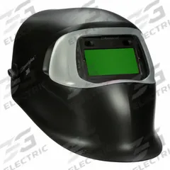3M SPEEDGLAS Welding Helmet: Auto-Darkening, 2 Arc Sensors, Black, W8 to W12, 1.73 in x 3.66 in, 100 (MPN 37232). Key specifications — Color: Black; Suspension Adjustment Type: Ratchet; Series: 100; Viewing Area: 1.73 in x 3.66 in; Brand: 3M SPEEDGLAS; Grind Mode: Yes; Helmet Material: Nylon; Helmet Type_Original: Auto-Darkening.
