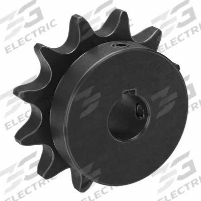 TSUBAKI Single Strand Sprocket: 50, For 5/8 in Chain Pitch, 5/8 in Bore Dia, 12 Teeth - Size 50 Fixed-Bore Roller Chain Sprockets