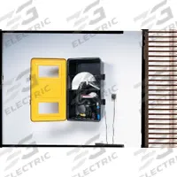 ALLEGRO Respirator Storage Cabinet: Cabinet, Plastic, Black/Yellow, Mounting Hardware, 13 in Lg (MPN 29369). Key specifications — Storage Type: Cabinet; Material: Plastic; Color: Black/Yellow; Includes: Mounting Hardware; Brand: ALLEGRO.