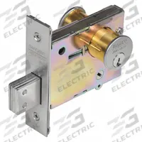 SARGENT Deadbolt Lock: Cylindrical, 1 3/8 in Door Thick - Max, Chrome (MPN 4874 26D). Key specifications — ADA Compliant: No; Brand: SARGENT; Cylinder Core Type: Conventional Core Cylinder; Finish: Satin Chromium-Plated; Keyway Type: LA; Visual Indicator Message: No Message; Includes Core: Core Included; Ligature Resistance: Not Ligature-Resistant.