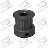 DAYTON Timing Pulley: Curvilinear, Fixed, For 9 mm Belt Wd, 13 Teeth, 3 mm Pitch, Aluminum (MPN 13-3M09M6CA4). Key specifications — Brand: DAYTON; Finish: Clear Anodized; For Belt Series: Powerhouse®.