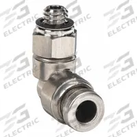 SMC Push-Fit Elbow Fitting: 5/32 in OD x 5/32 in OD Size, Push-to-Connect x MUNF, Stainless Steel (MPN KQG2L03-32). Key specifications — Brand: SMC; Thread Size A: #10-32.