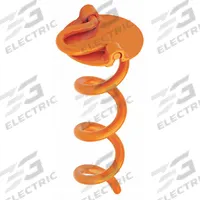 VORTEX Earth Anchor: Orange, Steel, 8 in Overall Lg, 3 in Overall Dia (MPN ANCHFR8-ORG-A). Key specifications — Color: Orange; Material: Steel; Brand: VORTEX; For Use With: Tents.