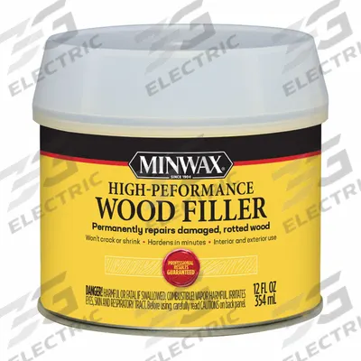 MINWAX Wood Filler: 12 oz Container Size, Tub, Natural - Wood Fillers