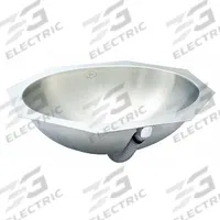 JUST MANUFACTURING Bathroom Sink: Silver, Stainless Steel, 21 1/2 in Overall Lg, 0 Faucet Holes (MPN UOIFADA1521A55-J). Key specifications — Includes: Integra Flow and Mounting Hardware; Brand: JUST MANUFACTURING; Color: Silver; Sink Material: Stainless Steel.