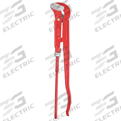 KNIPEX Pipe Wrench: Alloy Steel, 2 3/4 in Jaw Capacity, Serrated, 21 in Overall Lg - Swedish Pipe Wrenches