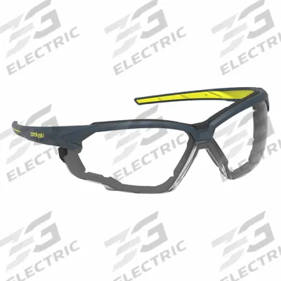 HEXARMOR Safety Glasses: Clear Lens Color, Half-Frame, Anti-Fog/Hard Coat/TruShield - Padded Comfort-Fit Gasketed Safety Glasses