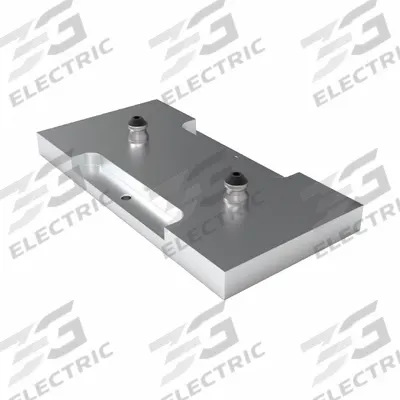 VEKTEK Fixture Plates: Aluminum, Rectangular, 18.5 lb Wt, 166 mm W x 396 mm L x 52 mm H - Zero Point System Fixture Plates