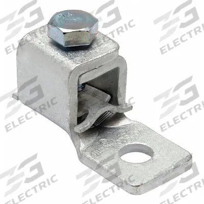 BURNDY Wire Connector: 14 AWG – 6 AWG Wire Sizes, #10 Stud Size - Straight Mechanical Lugs