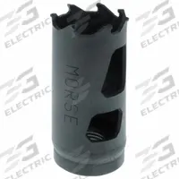 MORSE Hole Saw: 1 3/16 in Saw Dia., 2/3 Teeth per Inch, 1 15/16 in Max. Cutting Dp, Carbide Tipped (MPN MHSTK19). Key specifications — attr1098070: 2/3; attr1098087: MORSE; attr1098073: 1/2"-20.