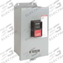 SQUARE D Manual Motor Starter: Non-Reversing, 3 Poles, 27 A, NEMA Size M-1, Thermal Protection (MPN 2510MCA3). Key specifications — Maximum Voltage Rating: 600V AC; Brand: SQUARE D; Thermal Units Required: 3 (Not Included).