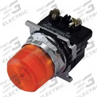 EATON Pilot Light: 30 mm Panel Mounting Size, Amber, Incandescent, 10250T Series (MPN 10250T206NC19N). Key specifications — Series: 10250T; Brand: EATON; Includes Push-To-Test: No Push-To-Test Included.