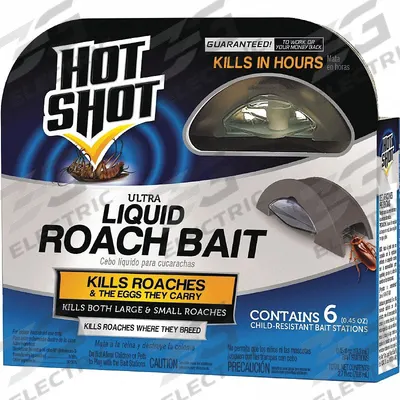 HOT SHOT Roach Bait Trap: For Use On Crawling Insects, Bait Box Trap, Indoor Use - Crawling Insect Traps
