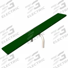 ULTRAPLAY Teeter Totter: Powder Coated Steel/Thermoplastic, Beige/Green, 120 in Overall Lg (MPN PBARK-440-NATURAL). Key specifications — Material: Powder Coated Steel; Color: Beige.