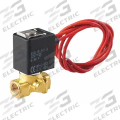 ASCO Solenoid Valve: 2-Way, Normally Closed, 24V AC, Open Frame, Compact, Brass Body, FKM Seal (MPN U8256A091V). Key specifications — Brand: ASCO; Voltage: 24V AC; Coil Enclosure: Open Frame.