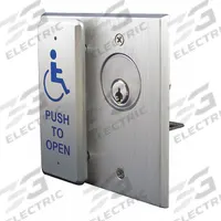 BEA Exit Push Button: 4 1/2 in Ht, 5/8 in Dp, 4 1/2 in Wd, ADA Compliant, Aluminum, Gray (MPN 10COMBOPLATE). Key specifications — Product Type: Exit Push Button; Operation Type: Push; ADA Compliant: Yes; Brand: BEA; Color: Gray.