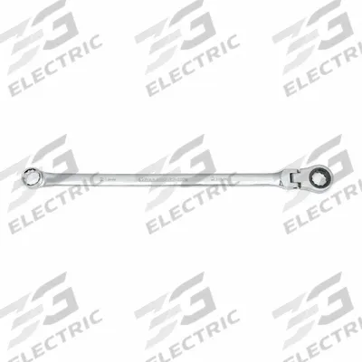 GEARWRENCH Box End Wrench: Steel, Chrome, 21 mm Head Size, 18 3/4 in Overall Lg - Metric, Double End, 12-Point, Ratcheting Box End Wrenches