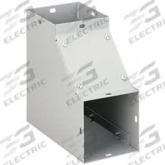 HOFFMAN Wireway 90 Degree Elbow: 4 in Wd, 4 in Ht, 16 ga Gauge, 1, Screw-On Cover, Steel, Painted (MPN F4490EIN). Key specifications — attr2485: HOFFMAN; attr6712: Top and Inside; attr2473: Painted; attr2489: 8 in; attr6710: Screw Clamps; attr2472: Screw-On; attr6660: No; attr7757: Screw-On Cover.