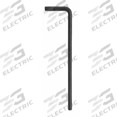 WESTWARD Hex Key: 0 Ball Ends, 5 mm Tip Size, Metric, Long, Alloy Steel, Black Oxide - L-Shaped Hex Keys