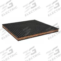 MASON Vibration Isolator Pad: Neoprene, Waffle Pad Top, 12 in Lg, 12 in Wd, 1 in Ht, Cork (MPN 5C026). Key specifications — Isolator Material: Neoprene; Brand: MASON.
