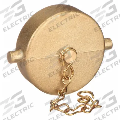 MOON AMERICAN Hydrant Cap: Cap, Brass, 1 1/2 in Compatible Pipe Size, Female, NPSH - Aluminum Fire Hose & Hydrant Caps