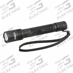 GRAINGER Tactical Flashlight: 380 lm, 2.5 hr Run Time at Max. Brightness, 190 m Max Beam, Black (MPN 797NR0). Key specifications — Brand: GRAINGER; Battery Requirements - Broad: Requires 2 AA.