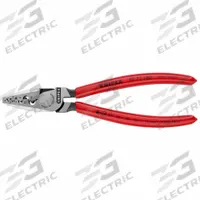 KNIPEX Crimper: Insulated Single Ferrules/Non-Insulated Single Ferrules, Mandrel Crimp, 24 AWG (MPN 97 71 180). Key specifications — attr513948: Mandrel Crimp; attr513949: Non-Insulated Single Ferrules; attr510596: KNIPEX.