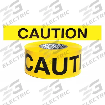 APPROVED VENDOR Barricade Tape: 500 ft Lg, 3 3/4 in Wd, Caution Legend, Polyethylene - General Caution Messaging Barrier Tape
