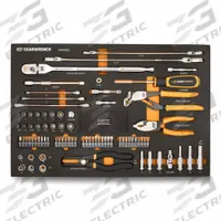 GEARWRENCH Socket Bit Set: 82 Total Pcs, Drivers and Bits/Pliers/Wrenches, Metric/SAE (MPN GWMSMBS02). Key specifications — attr538253: GEARWRENCH; attr548973: Push Pin Pliers; attr548974: 52; attr548975: 30; attr548983: Yes.