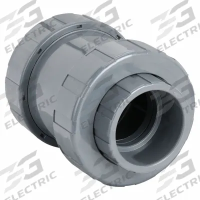 HAYWARD Check Valve: Ball, Inline Valve Body, PVC, 4 in Pipe Size, Socket x Socket - PVC Ball Check Valves