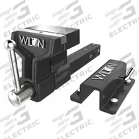 WILTON All Terrain Vise: Heavy Duty, Enclosed, 6 in Jaw Face Wd, 5 3/4 in Max Jaw Opening, V-Grooved (MPN 10010). Key specifications — attr663938: WILTON; attr669110: 45-56 HRC Steel; attr669112: Vehicle Hitch.
