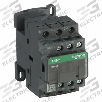 SCHNEIDER Magnetic Contactor: Non-Reversing, 3 Poles, 3NO Contacts, 9 A - Non-Reversing IEC Contactors