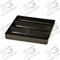 ERNST MANUFACTURING Compartment Tray for Drawer: Black, 10 1/2 in Overall Wd, 10 1/2 in Overall Lg (MPN 5021). Key specifications — Brand: ERNST MANUFACTURING; Color: Black; Product Type: Tool Tray.