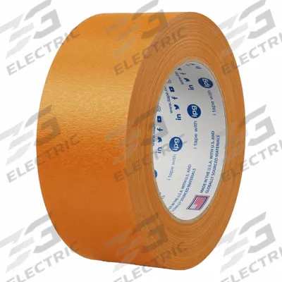 APPROVED VENDOR Masking Tape: PF3, Orange, 1/2 in Roll Wd, 60 yd Overall Roll Lg - Colored Masking Tape