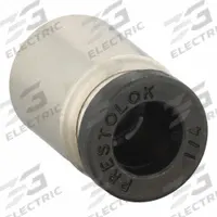 PARKER Push-Fit Fitting: 1/4 in OD x 3/16 in Pipe Size, Push-to-Connect x UNF, Brass, Silver (MPN 68PLPR-4-0). Key specifications — Brand: PARKER; Thread Size A: #10-32.