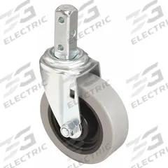 APPROVED VENDOR Stem Caster: Swivel, 4 in Wheel Dia., 1 1/4 in Wheel Wd, Polyurethane, 2 in Stem Lg (MPN 32J899). Key specifications — Wheel Bearing Type: Delrin; Brand: APPROVED VENDOR; Roll Up: Swivel.