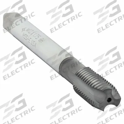 CLEVELAND Spiral Point Tap: M12x1.75 Metric, 6H, 3 Flute, Plug Chamfer - Spiral-Point Taps for Steel & Stainless Steel