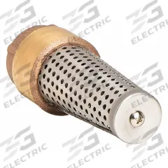 CAMPBELL Spring Foot Valve: Spring, Not Full Flow, Brass, Inline, 3/4 in Pipe Size, FNPT, Pumps, NPT (MPN FV-3TLF). Key specifications — Brand: CAMPBELL; Max. Pressure (CWP): 200 psi; Strainer Material: Stainless Steel; Connection Type: FNPT.