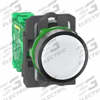 SCHNEIDER ELECTRIC Wireless Push Button Transmitter: 22 mm Panel Mounting Size, XB5R (MPN ZB5RTA1). Key specifications — attr207014: ZB5RTA1; attr1020909: Momentary; attr1020910: Transmitter; attr1020912: White; attr1020913: Plastic; attr1020918: None; attr1020930: Non-Illuminated; attr1020931: Plastic.