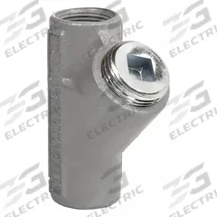 Sealing Fitting - Vertical: Aluminum, 1/2 in Trade Size, Female to Female, 3 5/16 in Overall Lg (MPN EY-50WW). Key specifications — Brand: KILLARK; Finish: Powder Coated; Connection Type: Threaded; Thread Size: 1/2 in; Thread Gender: Female to Female; Ends - Hazardous Fittings: 1/2 in FNPT x 1/2 in FNPT; Material: Aluminum; Hazardous Location Rating: Class I, Division 1 and 2, Groups B, C, D.