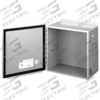 HOFFMAN Enclosure: Steel, 16 in x 14 in x 6 in, NEMA 12/13, Solid Cover, Hinged, Dust Tight, Wall (MPN A1614CHS). Key specifications — Brand: HOFFMAN; Closure Method: Clamps; Knockouts: Not Included.