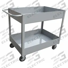 APPROVED VENDOR Utility Cart: 1,200 lb, 36 in L x 24 in W Shelf, 2 Shelves, Gray, Flat (MPN 2GMH8). Key specifications — Caster/Wheel Configuration: (2) Swivel; Brand: APPROVED VENDOR; Caster Wheel/Tread Material: Polyurethane.